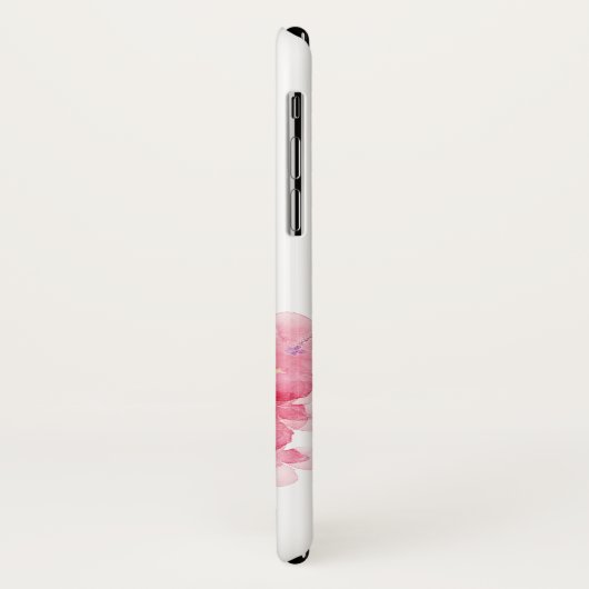 名前の追加パーソナライズされたモダンシンプルフローラ Case-Mate iPhoneケース (裏面/左)