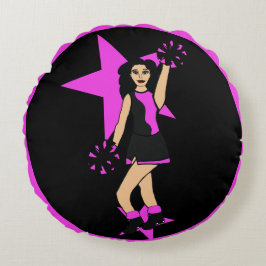 名前の追加ピンク応援#2 ラウンドクッション