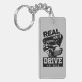 名前の追加実在文字祖父ポップ・アートのドライブ熱棒 キーホルダー (正面左)