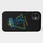 名前の追加文字エクストリームBMXジオメトリック Case-Mate iPhoneケース (裏面(横))