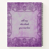 名前の追加文字メイヴレースラブナ祖母 ノートブック (裏面)