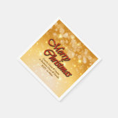 名前の追加文字一致するクリスマスカクテル スタンダードカクテルナプキン (角)