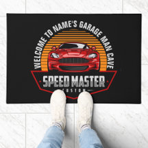 名前の追加文字赤カスタムSPEEDMASTERマッスルカー
