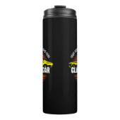 名前の追加文字黄クラシック色の車 タンブラー (正面)