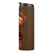 名前の追加文字 – ここで唯一の理由は、ドラゴン! タンブラー (回転右)