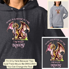 名前の追加文字 – ここで唯一の理由は、ドラゴン！ パーカ