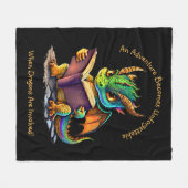 名前の追加文字、アドベンチャー忘れられないドラゴン フリースブランケット (正面(横))