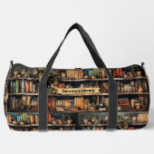 名前の追加文字 – ブックシェルフのライブラリブック ダッフルバッグ (正面)