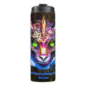 名前の追加文字、ブルーピンクファンタジードラゴングリーンアイズ タンブラー (正面)