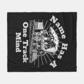 名前の追加文字、ワントラックマインドスチームトレイン フリースブランケット (正面(横))