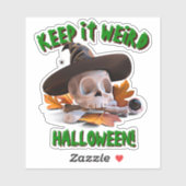 名前の追加文字、保そのスカルボーンズ風変わりハット3D シール (シート)