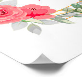 名前の追加文字、誕生詳細プリントバラ子供部屋 ポスター (角)