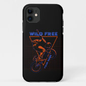 名前の追加文字BMXエクストリームフリースタイルレッドジオメトリック Case-Mate iPhoneケース (裏面)
