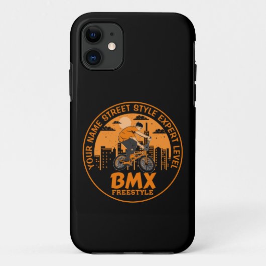 名前の追加文字BMXフリースタイル通りスタイルエキスパート Case-Mate iPhoneケース (裏面)