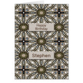 名前の追加誕生日抽象芸術マンダラデザイン (正面)