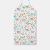 名前の追加 |かわいいパステルラマ柄 ギフトタグ (裏面)