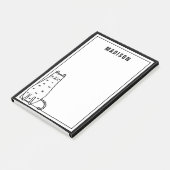 名前の追加 |かわいい子猫 ポストイット (アングル)