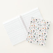 名前の追加 |かわいい森の動物とインディアン ノートブック (内部)