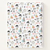 名前の追加 |かわいい森の動物とインディアン ノートブック (裏面)