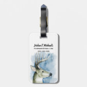名前の追加 |さまよう杖 – 水彩 ラゲッジタグ (裏面縦)