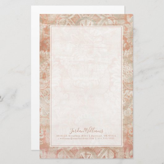 名前の追加|ざくろ石緯糸 便箋 (正面/裏面)