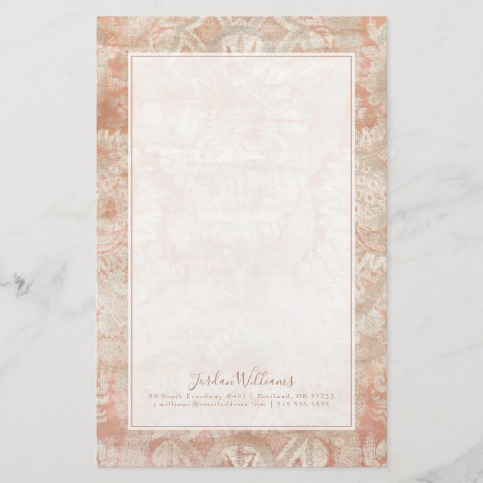 名前の追加|ざくろ石緯糸 便箋 (正面)