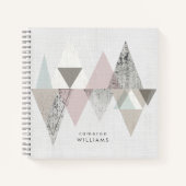 名前の追加 |アミューズII |幾何モダン学 ノートブック (正面)