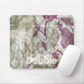 名前の追加 |アラベスク蝶IV マウスパッド (マウス)