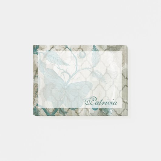 名前の追加 |アラベスク蝶V ポストイット (正面)