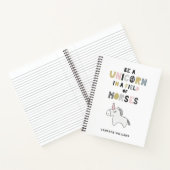 名前の追加 |ウマの畑に一角獣 ノートブック (内部)