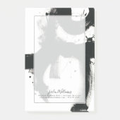 名前の追加 |オニキスのジェスチャー – 黒いストロ絵を描ック ポストイット (正面)