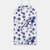 名前の追加 |オリエンタル桜ブランチパターン ギフトタグ (裏面)