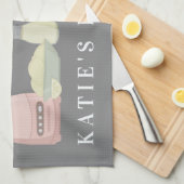 名前の追加 |キッチンアプライアンス キッチンタオル (四つ折り)