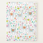 名前の追加 |キュートパステルラマパターン プランナー手帳 (裏面)