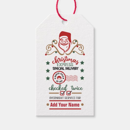 名前の追加 – ギフトラベル ギフトタグ (正面)