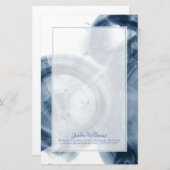 名前の追加|クェーサー-インキーブルーサークル 便箋 (正面/裏面)