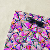 名前の追加、クリスタルシャード真珠光沢の虹色 ビーチタオル (インサイチュ)