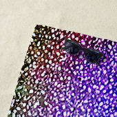 名前の追加、グラデーション付き青アクアグリーン ビーチタオル (インサイチュ)