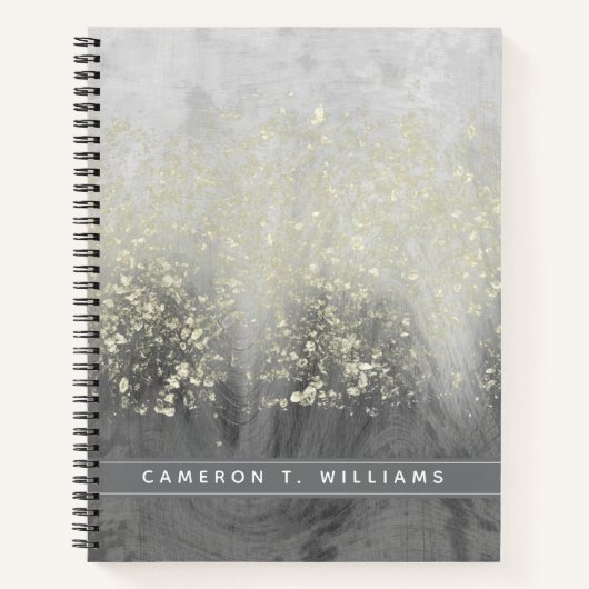 名前の追加 |グリッター旋回 ノートブック (正面)