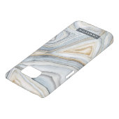 名前の追加 |グレーマーブル抽象デザイン Case-Mate SAMSUNG GALAXYケース (下部)