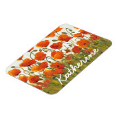 名前の追加 |ケシの列I マグネット (左側)