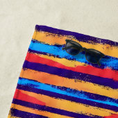 名前の追加、サウスウェストHobreトライバルストライプ ビーチタオル (インサイチュ)