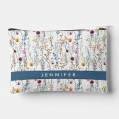 名前の追加 |サマーワイルドフラワーパターン アクセサリーポーチ (裏面)
