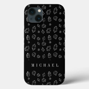 名前の追加 ジオメトリックな宝石 iPhone 13ケース