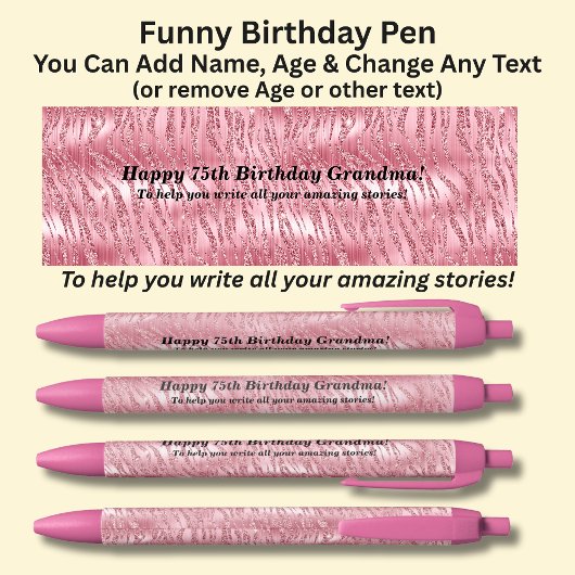 名前の追加、ストーリ救済ーに対する書ハッピーバースデー 黒ボールペン