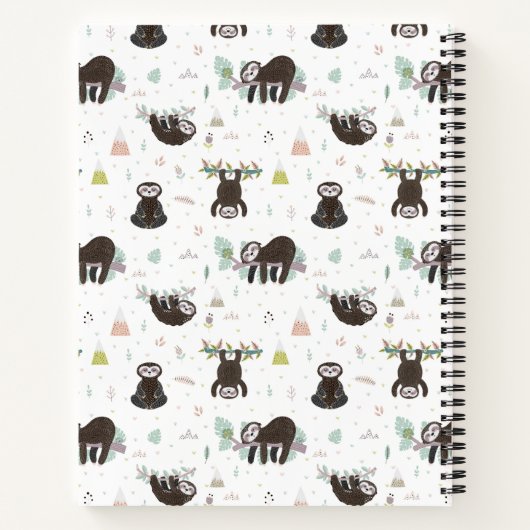 名前の追加 |スリーピースロットスロスパターン ノートブック (裏面)