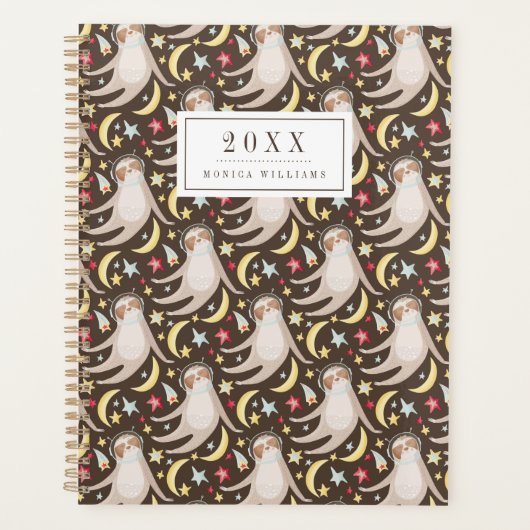 名前の追加 |スロス宇宙飛行士のパターン プランナー手帳 (正面)