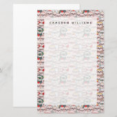 名前の追加|スロス漫画パターン 便箋 (正面/裏面)