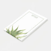 名前の追加 |センチュリープラント多肉植物 ポストイット (アングル)