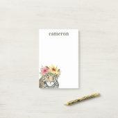 名前の追加 |トロピカルハロー | Sweet Cheetah ポストイット (デスク上)